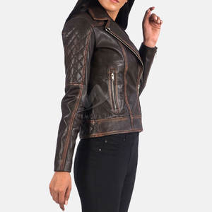 Nouveauté Veste en cuir véritable de haute qualité Meilleure vente Prix de gros Vestes pour femmes en vente en ligne - Product Image 5