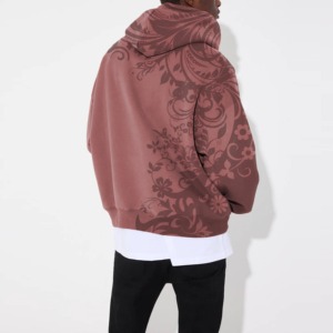 Alta calidad pesado Unisex invierno transpirable cremallera-Up sublimación impresión personalizada demanda sudaderas con capucha de lana de algodón de gran tamaño para - Product Image 3