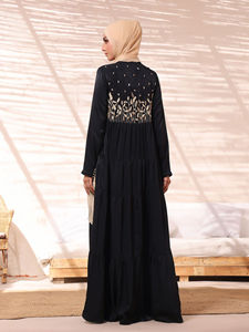 Nuevo mejor diseño cómodo señoras largas Abayas personalizado OEM personalizado al por mayor islámico Abaya de las mujeres en el precio bajo - Product Image 3