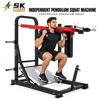 Machine à Squat à Pendule SK, Appareil Commercial de Musculation pour Salle de Sport, Machine à Squat à Charge de Plaques pour Entraînement des Jambes, Équipement de Fitness Direct