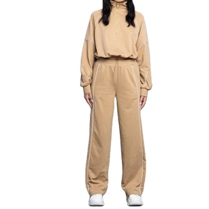 ชุดวอร์มสองชิ้นเสื้อวอร์มผ้าฝ้าย100% มีซิปแบบลำลองกำหนดเอง - Product Image 6