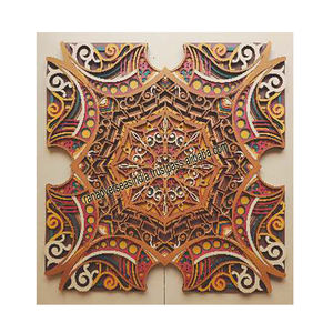 Panneau mural en MDF découpé au laser multicouche de haute qualité, motif scénique moderne, art mural en bois multifonctionnel pour - Product Image 4