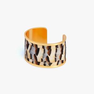 Doté d'une bague ouverte réglable à la mode et unique, parfaite pour les femmes avec placage or et BY HF CRAFTS - Product Image 1