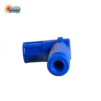 SUN Racing Nouveau Capuchon de bougie d'allumage universel de haute qualité en bakélite bleue pour moto # 90