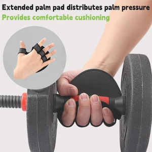 Gants de Fitness de Logo personnalisé de haute qualité en gros coussinets de poignée de gymnastique pour la barre tractions haltérophilie gants de Protection des mains pour la salle de sport - Product Image 2
