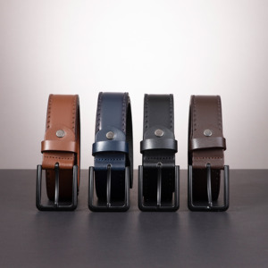 Akyol Ceinture Homme Premium Haute Qualité Style Décontracté Alliage Boucle Carrée Léger Durable 3.5cm Largeur Quotidien Élégant Long - Product Image 4