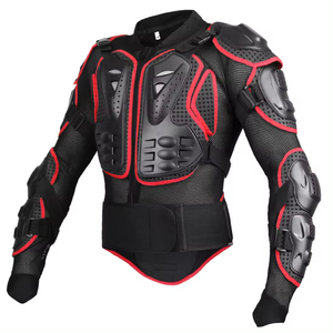 Chaqueta de cuero de talla grande personalizada para moto, transpirable, ignífugo, impermeable, equipo de seguridad para montar, armadura corporal - Product Image 1
