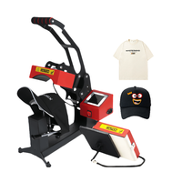 Presse à chaleur numérique 3 en 1 pour casquettes, étiquettes, marqueurs et stylos, presse à transfert de chaleur multifonction