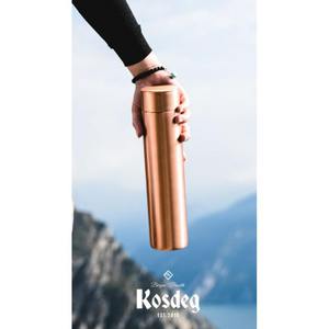 Botella de agua de cobre para entusiastas del fitness que desean una rutina de hidratación saludable con una construcción elegante duradera a prueba de fugas - Product Image 2