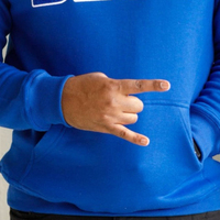 Sudadera con Capucha Phi Beta Sigma Azul Chenille, 100% Algodón, Forro Polar, Transpirable, Resistente al Viento, Ecológica, para Hombre