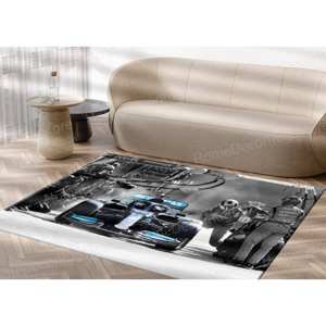 Tapis Lewis Hamilton in the Pits, Tapis de voiture, Tapis d'extérieur, Tapis de gym, Tapis de chambre de garçon, Tapis cadeau, Tapis fin non tissé - Product Image 3