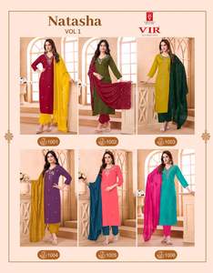 Maruti Fashion MF1549 Conjunto de Kurti y Pantalón de Tela Vertical de Diseño para Mujer con Dupatta, Estilo Tradicional, Casual, para Boda, Aspecto Elegante - Product Image 6