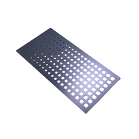 Tôle perforée en aluminium anodisé clair 1060 5005 de 0,5 mm à 3 mm avec AA15 pour écran de ventilation et panneau de plafond acoustique