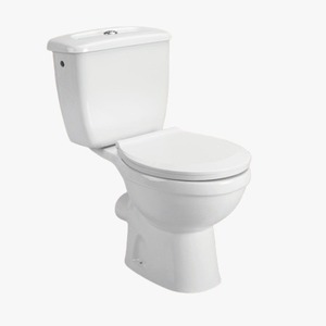 Vente directe d'usine indienne de haute qualité Design moderne deux pièces en céramique européenne salle de bain toilette carré bol Carton emballage - Product Image 4