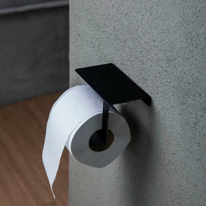 Porte-papier toilette moderne en acier inoxydable, montage mural, porte-papier toilette pour salle de bain d'hôtel - Product Image 2