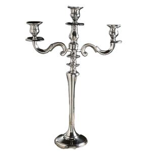 Candelabro de aluminio y Metal de tamaño personalizado con acabado de níquel plateado, candelabro para decoración de centro de mesa de boda, decoraciones de mesa para el hogar - Product Image 1
