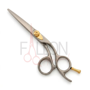 Ciseaux de coiffure professionnels en acier inoxydable noir et or, ciseaux de barbier, ciseaux de salon, logo personnalisé, ciseaux de coiffure - Product Image 3