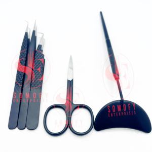 Professional Custom Colors Stainless Steel High Quality Scissor/Mirror <b>Eyelash</b> <b>Tweezers</b> Silver Fiber Tip for <b>Eyelash</b> Extensions - Product Image 2