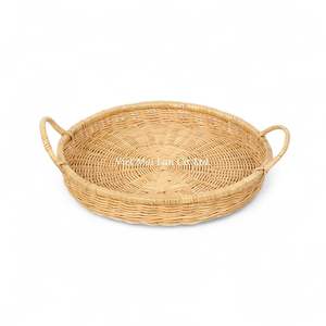 Bandeja de Ratán Natural Tejida a Mano en Vietnam para Servir y Decoración Elegante de Mesa - Product Image 2