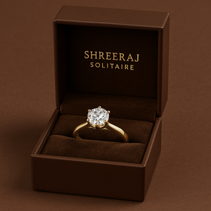 Bague de fiançailles solitaire à six griffes en or blanc 14 carats avec diamant rond pour femme, diamant de laboratoire certifié IGI, vente en gros - Product Image 3