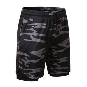 Latest Design Lightweight And Quick Dry Men's Double <b>Layer</b> Gym Shorts 2025 New Arrival Men Running Shorts In Low MOQ - Product Image 1