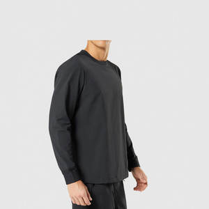 ชุดเสื้อยืดและกางเกงวิ่งแขนยาวของผู้ชายชุดออกกำลังกายระบายอากาศได้ดีสำหรับฤดูใบไม้ร่วง - Product Image 4