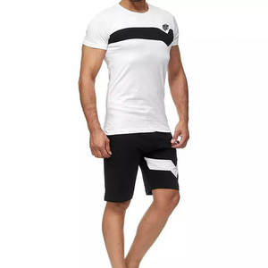 Vente flash - Ensemble de vêtements de sport respirants de haute qualité en polyester/coton - T-shirts décontractés d'été avec shorts assortis - Product Image 4