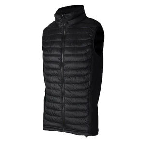 Venta al por mayor de invierno personalizado sin mangas brillante Puffer chaleco chaqueta logotipo personalizado impermeable burbuja hombres chalecos con capucha - Product Image 2