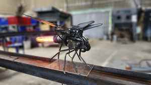 Custom Mechanical Animal Sculpture Made From Motorcycle Part Home Decor Sculpture Office Desk Decoration Animal Shape Table <b>Lamp</b> - Product Image 5