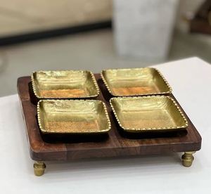 Nueva llegada Servidor de condimentos de madera Servidor de frutas y nueces secas Hecho en madera de mango - Product Image 2