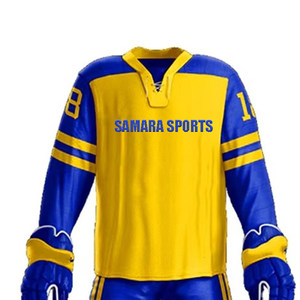 Uniformes de Hockey sobre Hielo Personalizados de Primera Calidad, Uniformes de Equipo 100% Poliéster, Impermeables, de Secado Rápido y Transpirables - Product Image 2