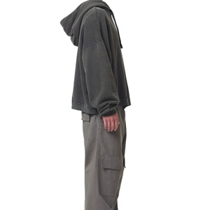 Sudadera para hombre Sudadera con capucha de gran tamaño Essentials Pullover Lavado sobre tamaño Jersey de algodón en blanco Vintage Stone Acid Washed Hoodie 2026 - Product Image 5