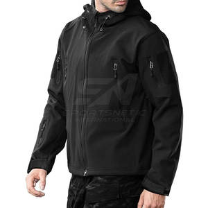 เสื้อแจ็คเก็ตผู้ชายแบบยุทธวิธี ออกแบบมาเพื่อสภาพอากาศที่รุนแรง กันลม ทนทาน พร้อมห่วงเข็มขัดและกระเป๋าแบบยุทธวิธี - Product Image 4