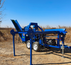 Trituradora de Leña Móvil con Motor de Gasolina de 15 HP, Bomba para Manipulación de Madera, Equipo Forestal - Product Image 1