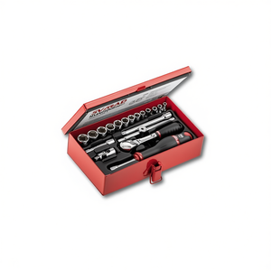 Usag 19-Piece Assorted <b>Socket</b> Set in Sheet Steel Box with Hexagonal <b>Sockets</b> - Product Image 2