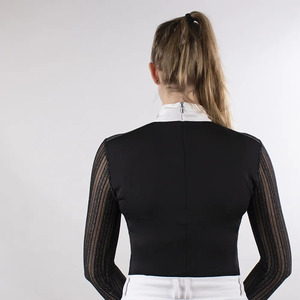 Ropa ecuestre de alta calidad Camisetas de espectáculo personalizadas Servicios de capa base de equitación de manga larga Camisa de espectáculo - Product Image 3