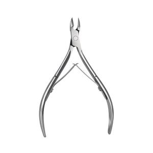 Pince à cuticules professionnelle en acier inoxydable allemand argenté, pince à ongles professionnelle pour manucure, pince à cuticules argentée Pakistan - Product Image 5
