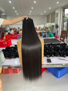 ช่อผมตรงแบบติดกระดูกสองชั้นผมคนเวียดนาม - Product Image 2