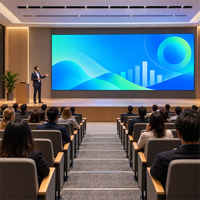 Écran LED COB P1.56 pour mur vidéo intérieur avec boîtier en aluminium moulé sous pression sans ventilateur pour auditorium et projets fixes