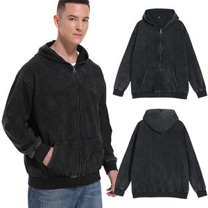 Support Personnalisation Sweat à capuche surdimensionné en coton lourd pour homme Streetwear Pullover Hoodie Basics Cotton Blended - Product Image 6