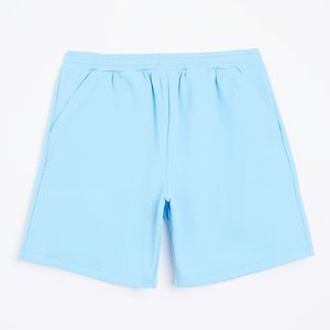 Jersey Shorts 42% Algodón 58% Poliéster Bolsillos laterales Cintura elástica Logotipo bordado personalizado Marrón claro Ajuste regular - Product Image 6