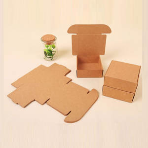 Noir Blanc Kraft Papier Cadeau Emballage Boîte Carton Boîte En Carton Savon Bijoux Bonbons Paquet Emballage Papier Boîte Petite - Product Image 6