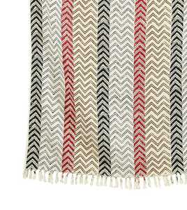 ผ้าห่มผ้าฝ้ายพิมพ์ลายบล็อกแจ็คการ์ดมีฉลากส่วนตัว - Product Image 4