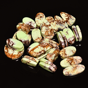 Crisoprasa de Limón Natural Grado AAA, Par de Cabujones de Cuarzo, Piedra Preciosa Suelta para Fabricación de Joyas al por Mayor - Product Image 2