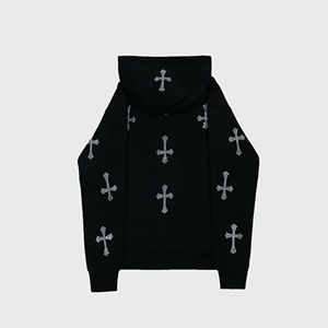 Vente chaude hommes Streetwear Logo personnalisé à capuche personnalisé strass épais pleine fermeture éclair sweats à capuche hommes 2025 - Product Image 4