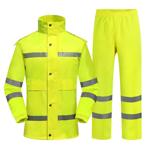 Traje y Pantalones Impermeables Deportivos de Seguridad de Alta Calidad, 100% Algodón, con Cinta Reflectante, Personalizados, OEM/ODM - Product Image 2