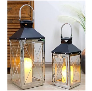 Lanternes suspendues de style marocain, finition noire antique, pour la maison, l'hôtel, les mariages, les anniversaires, usage décoratif. - Product Image 2