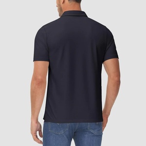 Camiseta Polo Deportiva de Algodón y Poliéster Lisa para Hombre, Uniforme de Trabajo Personalizado de Alta Calidad, Estilo Golf - Product Image 5