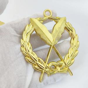 Fabrication en gros Bijou de collier maçonnique Bijou de franc-maçon plaqué or Grand Lodge Master - Product Image 4