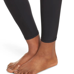 Mallas de entrenamiento de gimnasio para mujer de calidad superior diseño liso ajustado con logotipo personalizado tela de punto de cintura media - Product Image 4